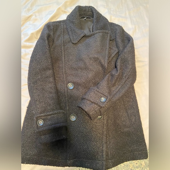 Free People Black Small Trench Coat - Picture 1 of 4